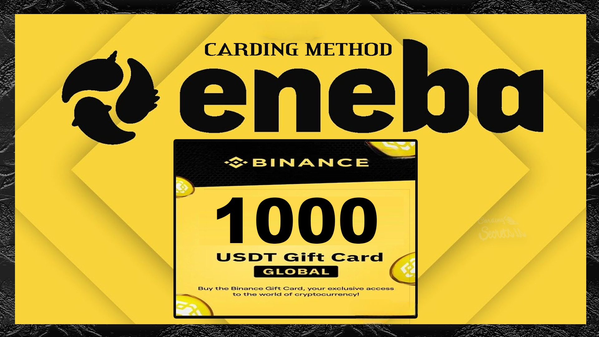 Eneba Binance Crypto Voucher Carding Method (1000 USDT, Fast)