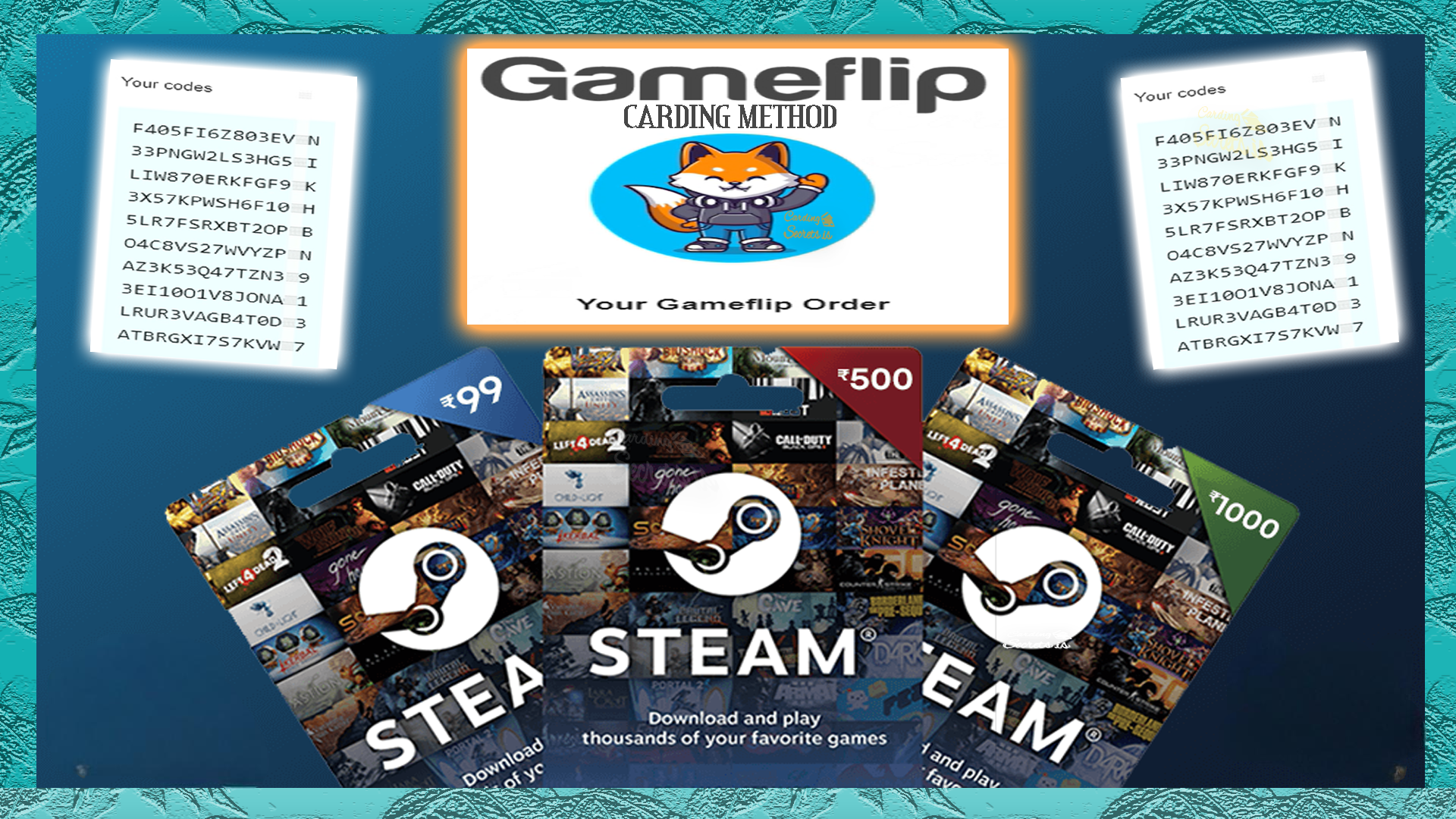 Gameflip Steam Gift-Card Carding Method – Steal $1,000 Worth
